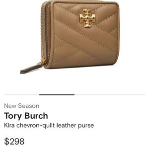 SOLD - BNWT - Authentic - Tory Burch Kira Chevron Lambskin Bifold Wallet